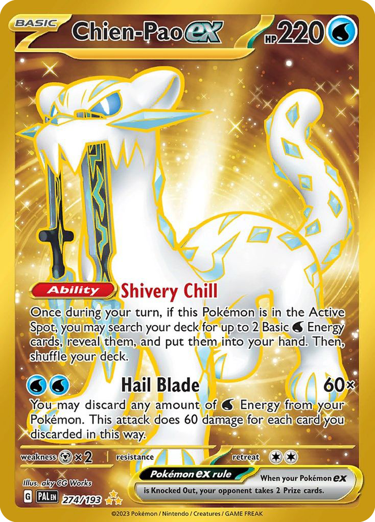 Chien-Pao EX 274/193 Pokémon kaart
