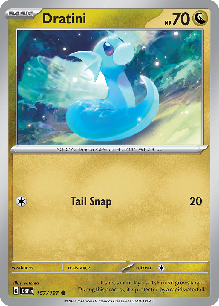 Dratini 157/197 [reversed holofoil] Pokémon kaart
