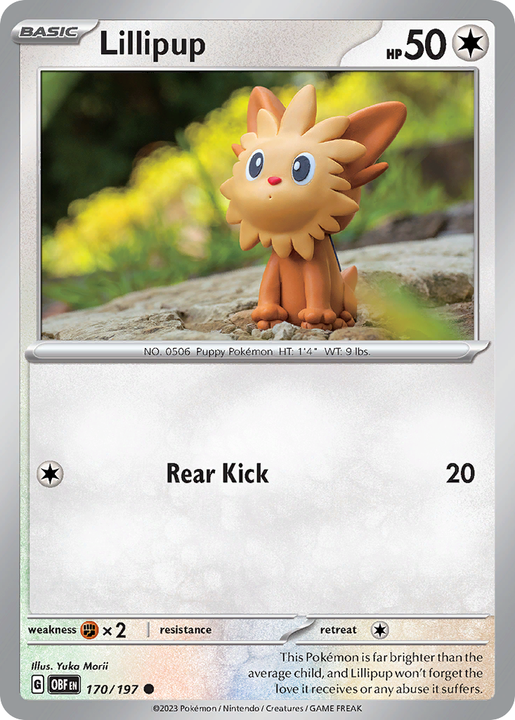 Lillipup 170/197 Pokémon kaart