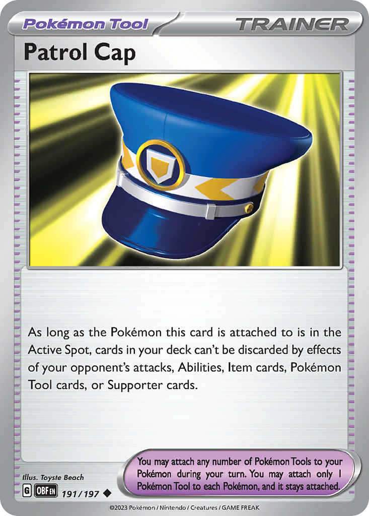 Patrol Cap 191/197 Pokémon kaart