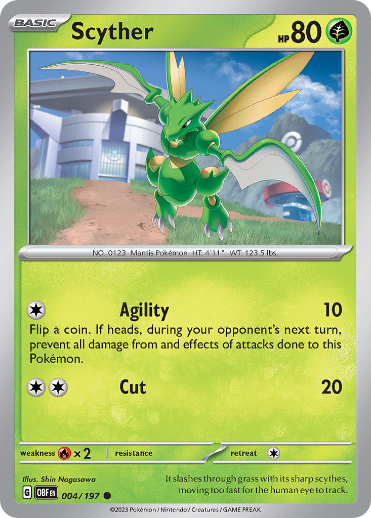 Scyther 4/197 Pokémon kaart