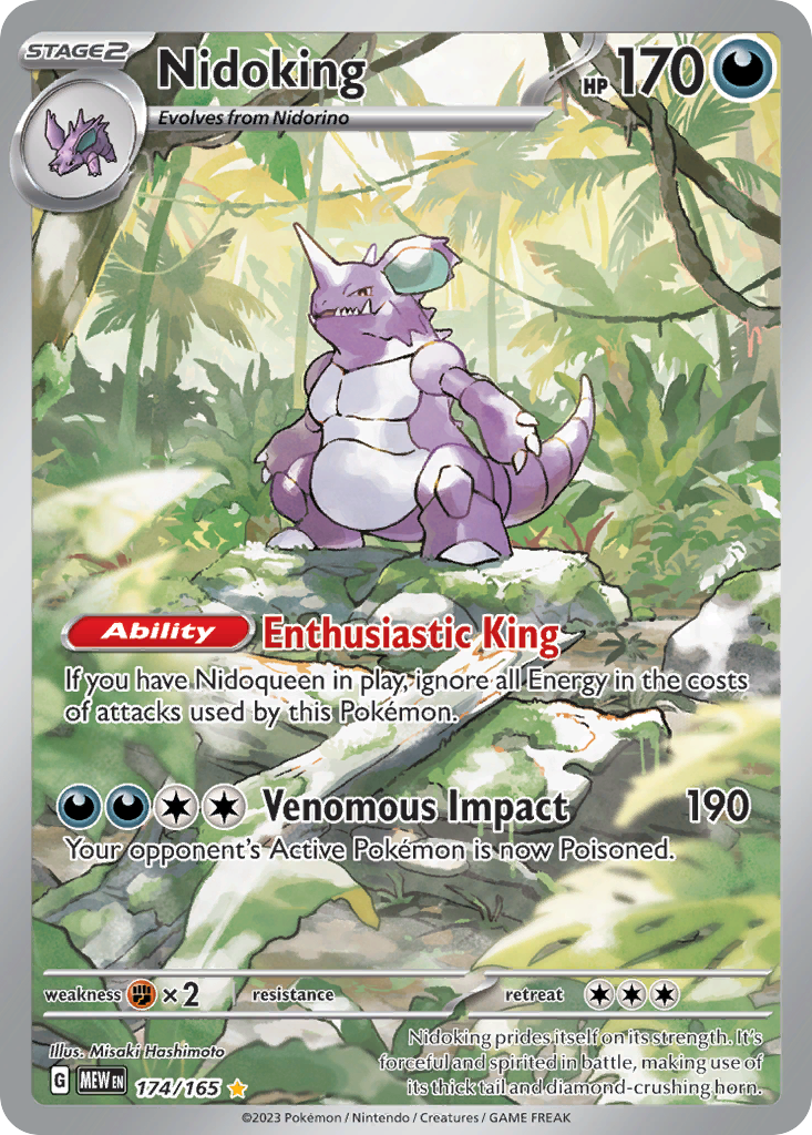 Nidoking 151 174 TradingCardX