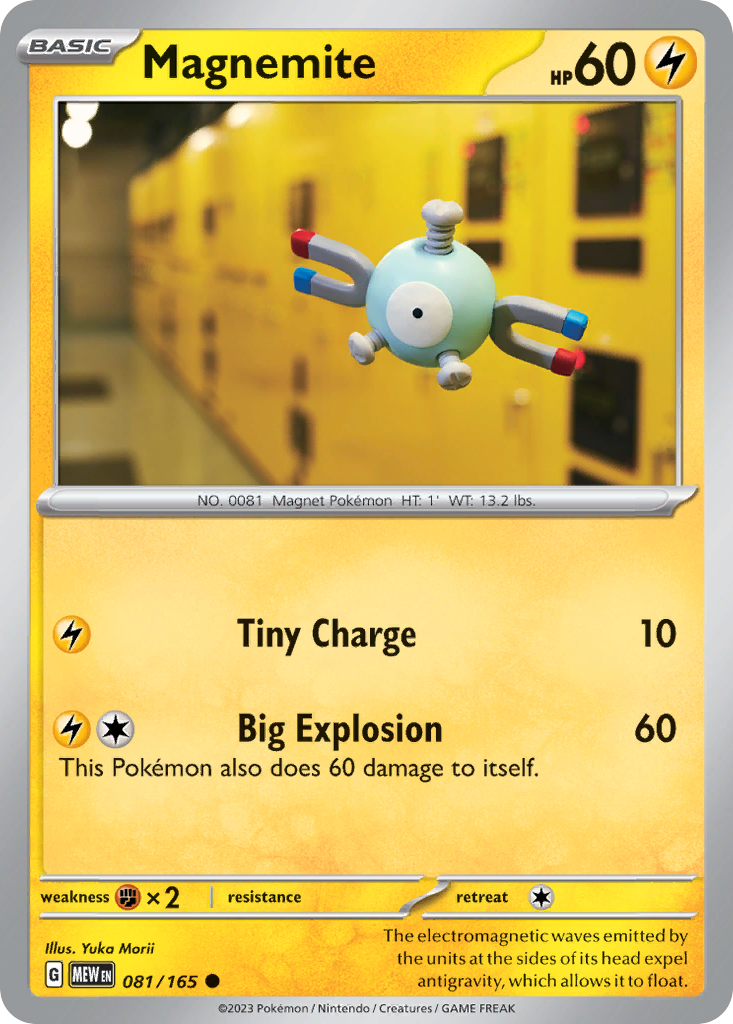 Magnemite 81/165 Pokémon kaart