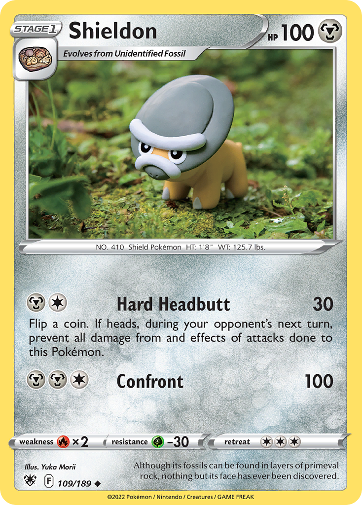 Shieldon 109/189 [reversed holofoil] Pokémon kaart