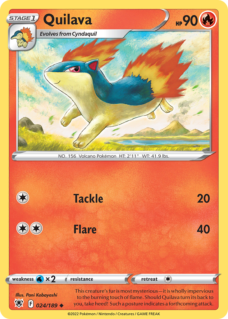 Quilava 24/189 Pokémon kaart