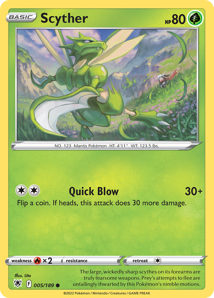 Scyther 5/189 Pokémon kaart