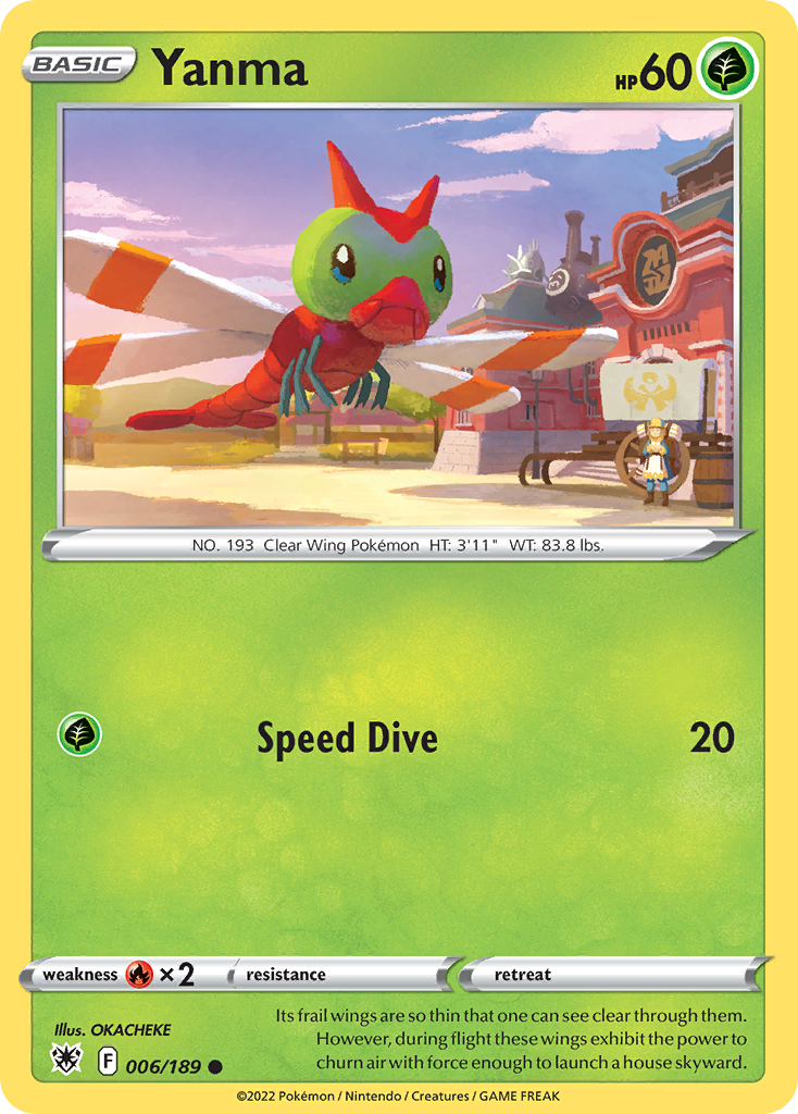Yanma 6/189 Pokémon kaart