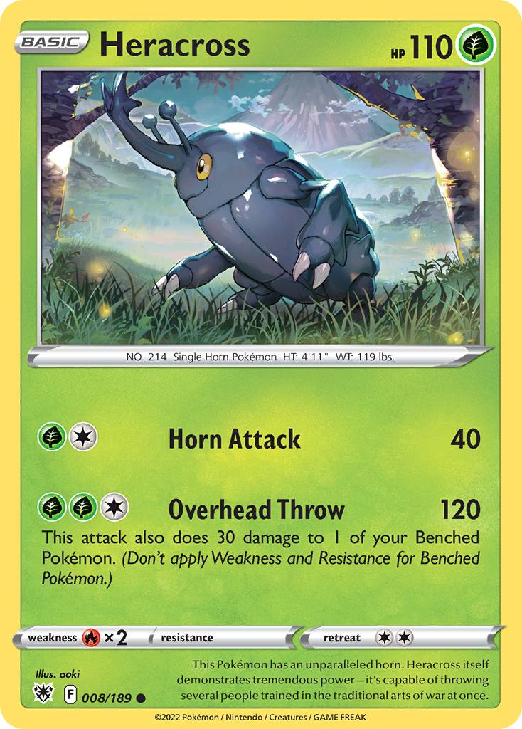 Heracross 8/189 Pokémon kaart