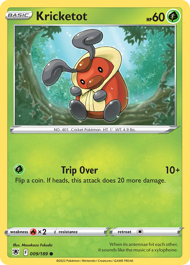 Kricketot 9/189 [reversed holofoil] Pokémon kaart