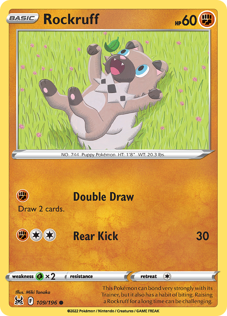 Rockruff 109/196 [reversed holofoil] Pokémon kaart