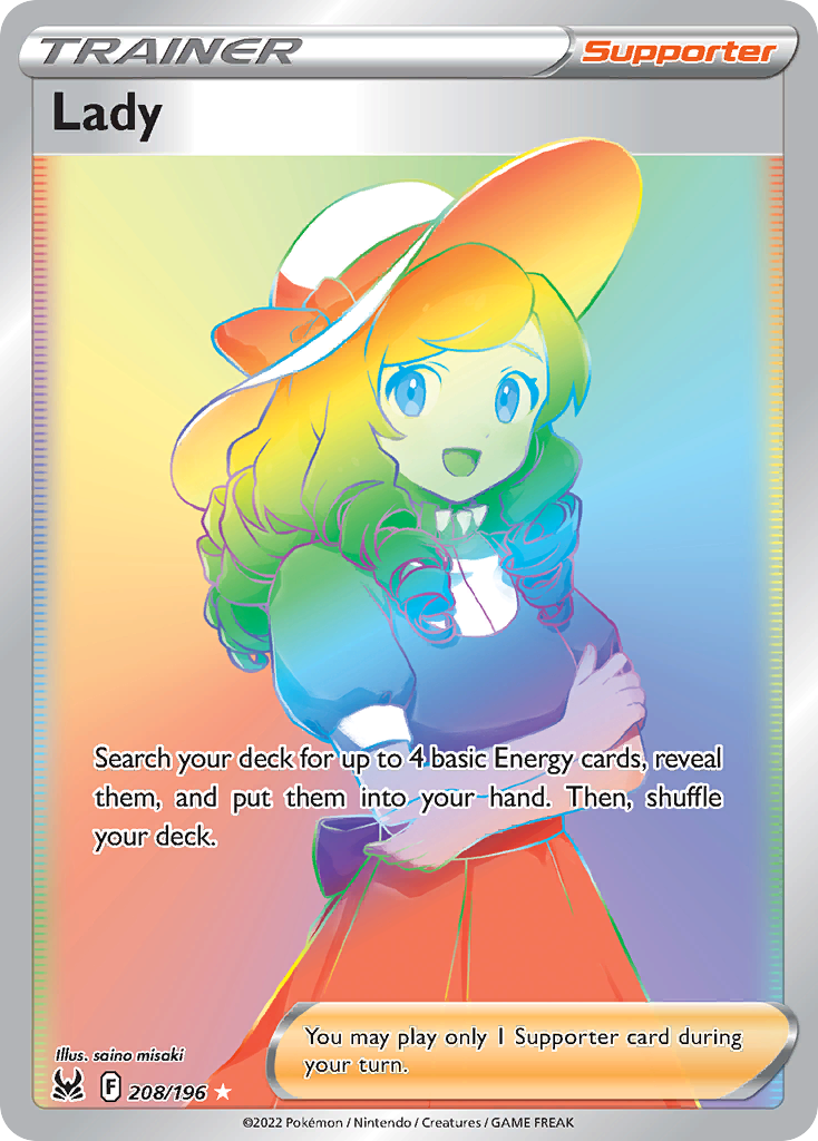 Lady 208/196 Pokémon kaart