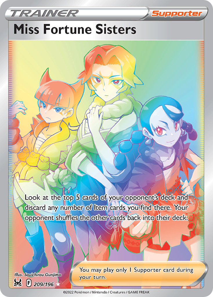 Miss Fortune Sisters 209/196 Pokémon kaart