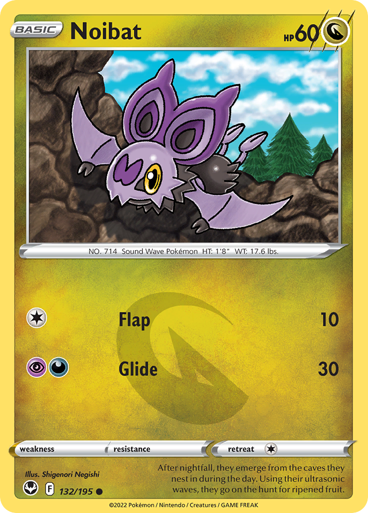 Noibat 132/195 [reversed holofoil] Pokémon kaart