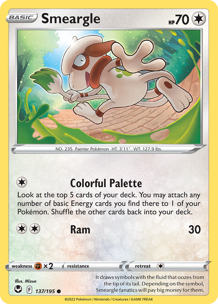 Smeargle 137/195 [reversed holofoil] Pokémon kaart