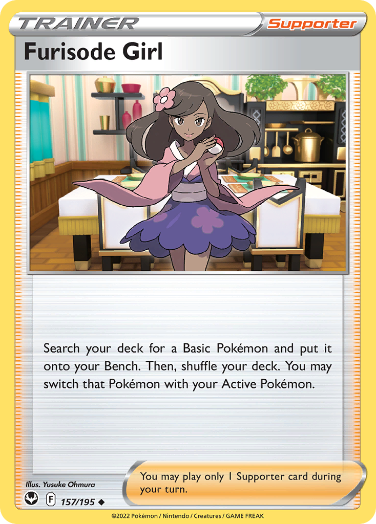Furisode Girl 157/195 [reversed holofoil] Pokémon kaart