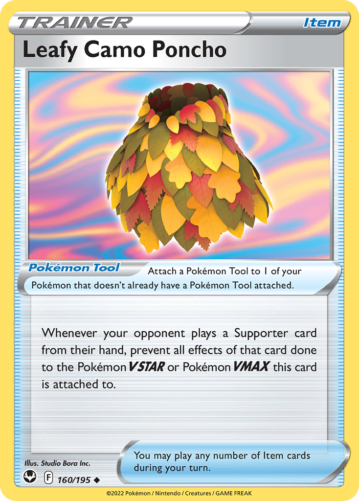 Leafy Camo Poncho 160/195 [reversed holofoil] Pokémon kaart