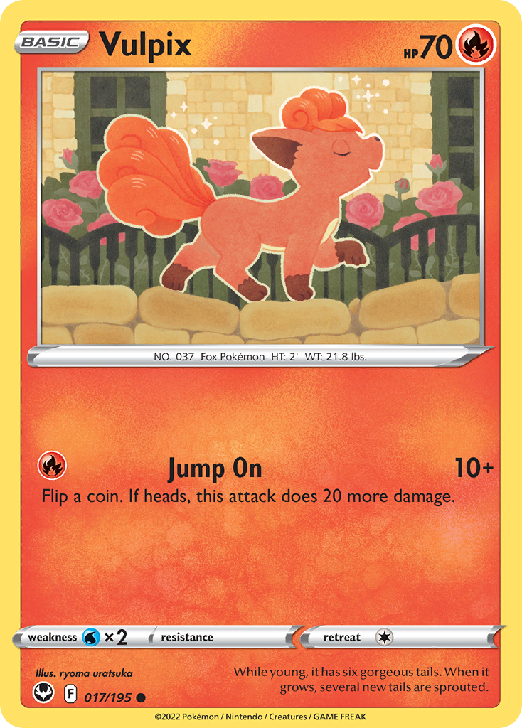Vulpix 17/195 Pokémon kaart