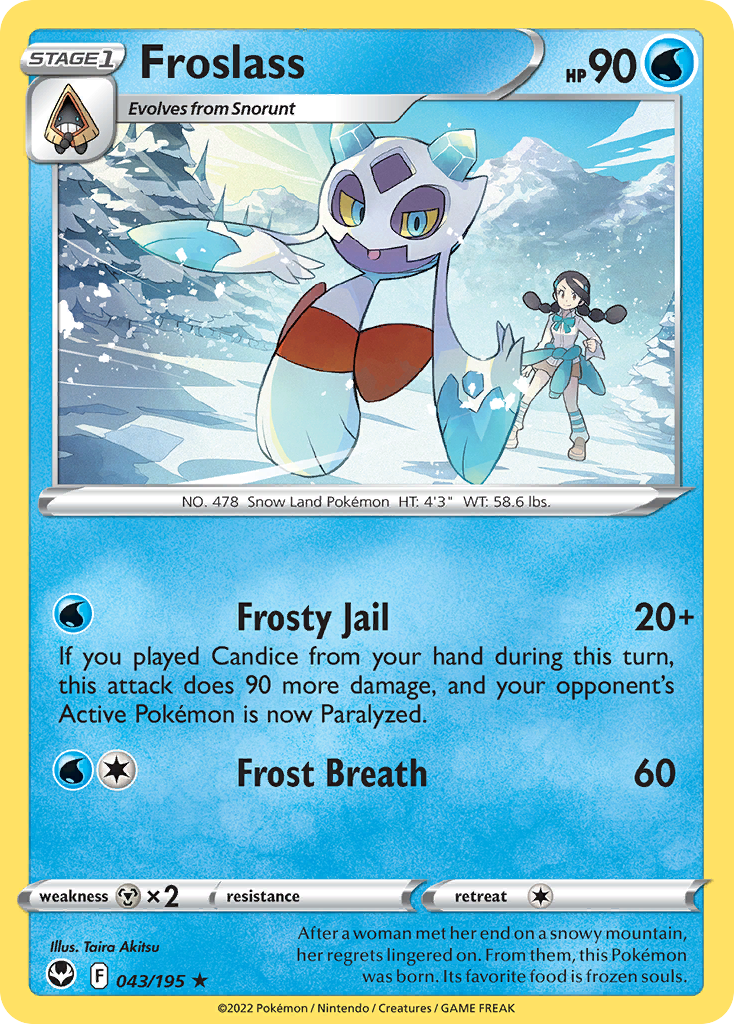 Froslass 43/195 [reversed holofoil] Pokémon kaart