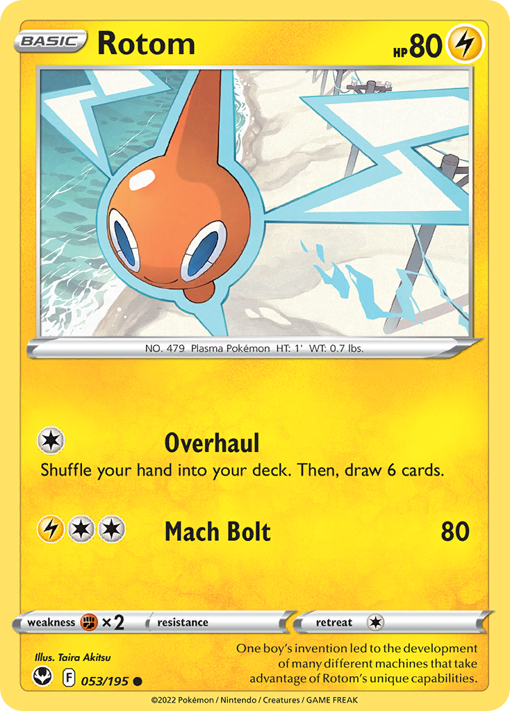 Rotom 53/195 [reversed holofoil] Pokémon kaart