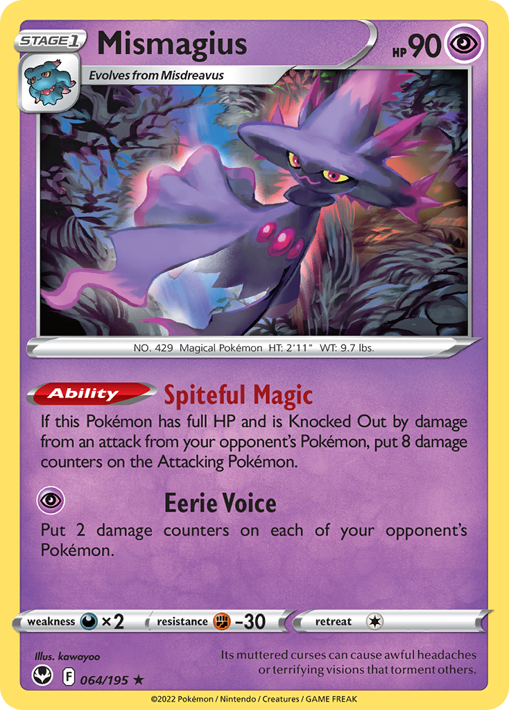 Mismagius 64/195 [reversed holofoil] Pokémon kaart