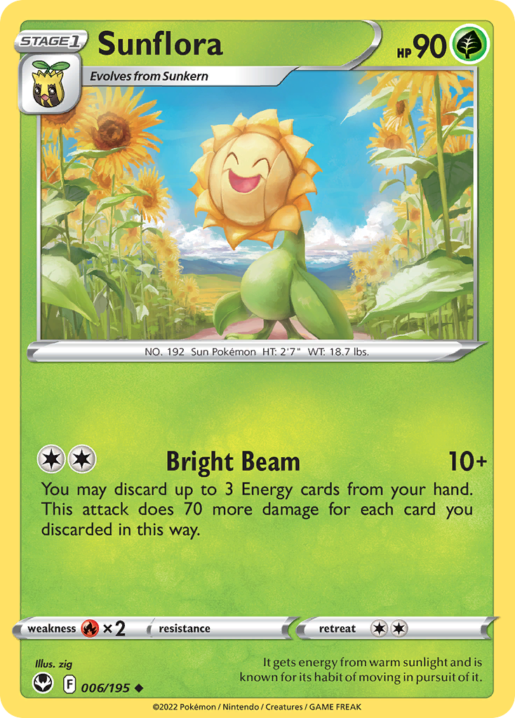 Sunflora 6/195 Pokémon kaart