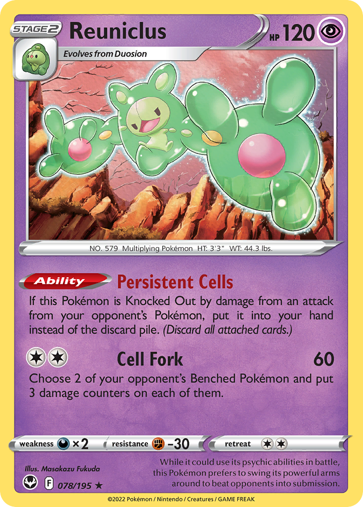 Reuniclus 78/195 [reversed holofoil] Pokémon kaart