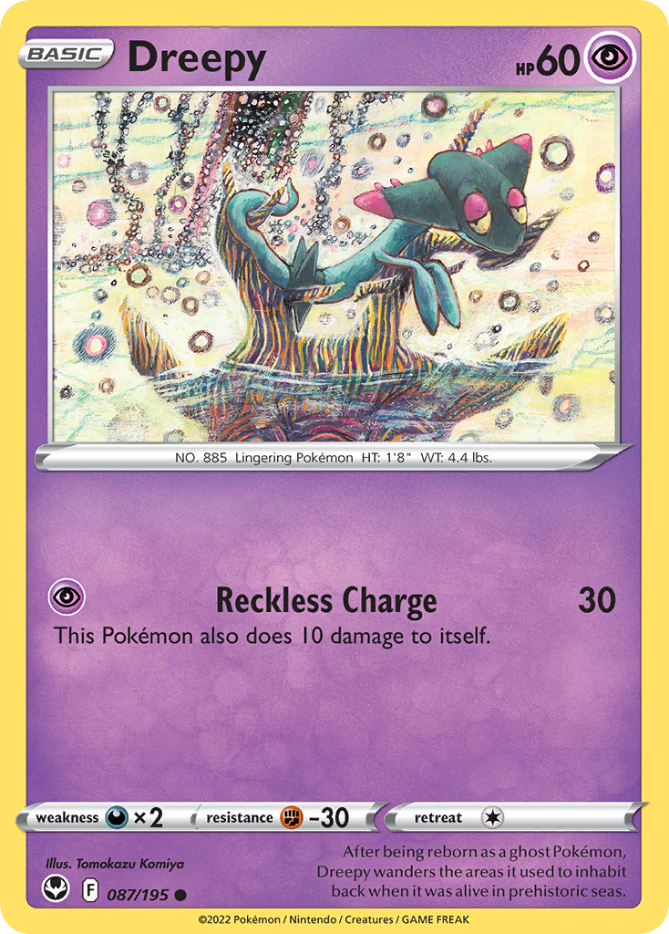Dreepy 87/195 [reversed holofoil] Pokémon kaart