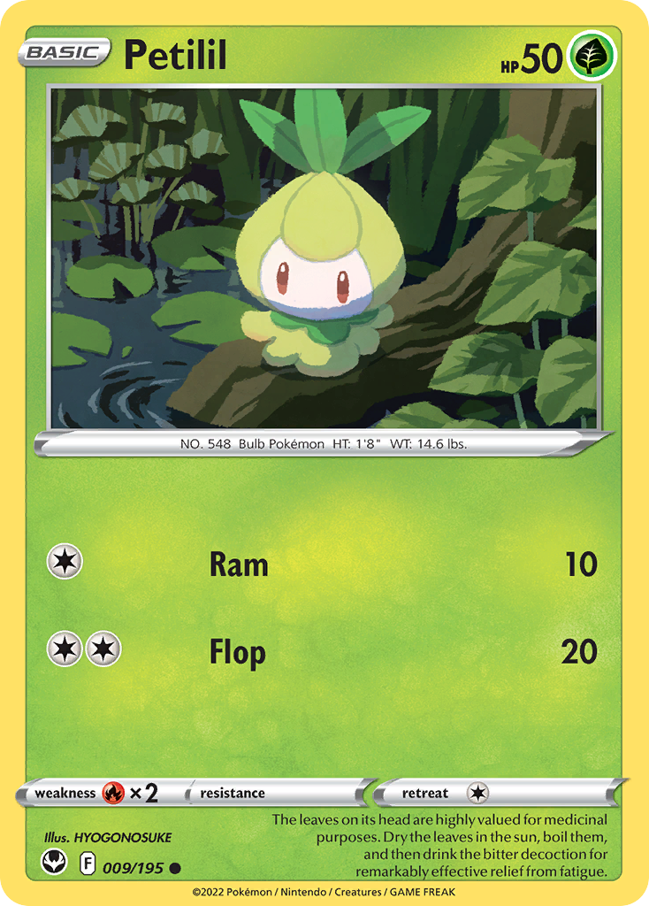 Petilil 9/195 Pokémon kaart