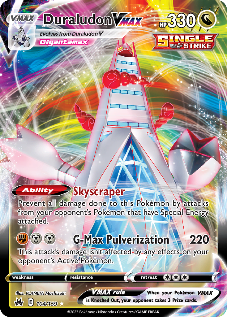 Duraludon VMAX 104/159 Pokémon kaart