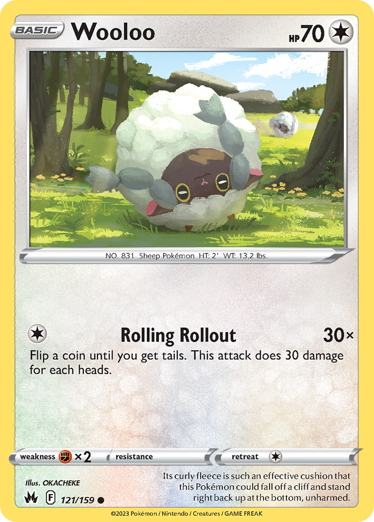 Wooloo 121/159 Pokémon kaart