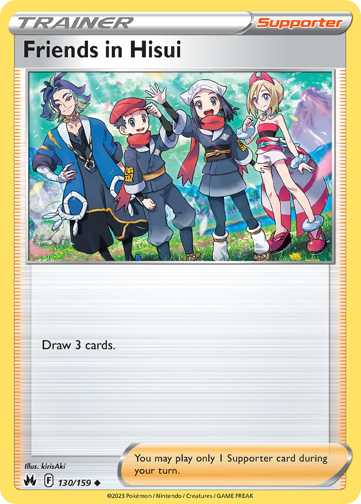 Friends in Hisui 130/159 Pokémon kaart
