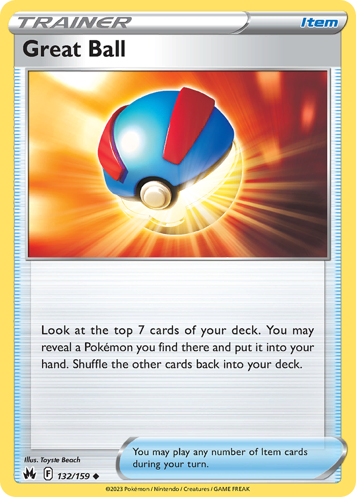 Great Ball 132/159 [reversed holofoil] Pokémon kaart