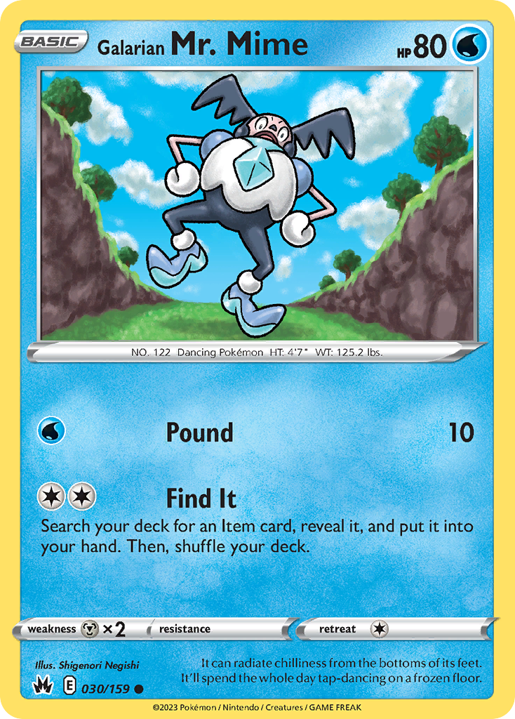 Galarian Mr. Mime 30/159 Pokémon kaart