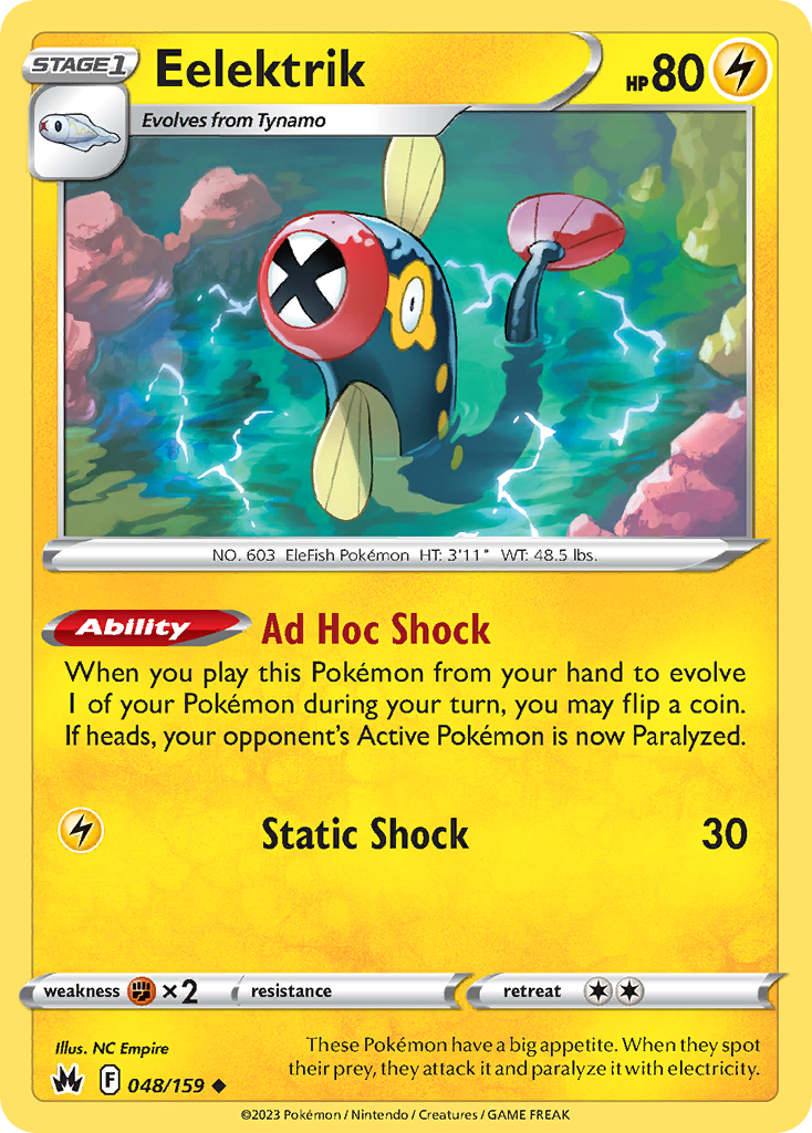 Eelektrik 48/159 Pokémon kaart