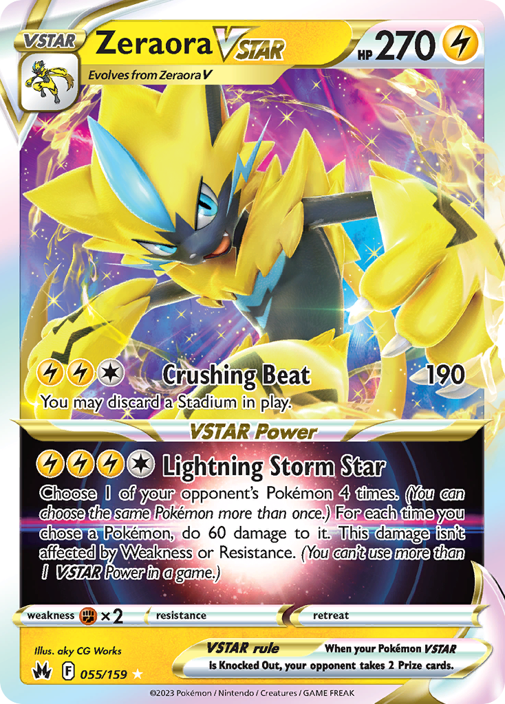 Zeraora VSTAR 55/159 Pokémon kaart