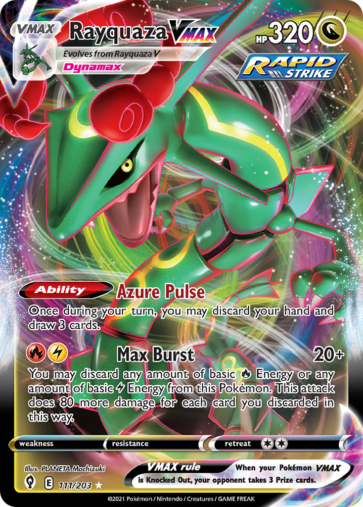 Is this anything? Rayquaza vmax black background : r/PokemonTCG