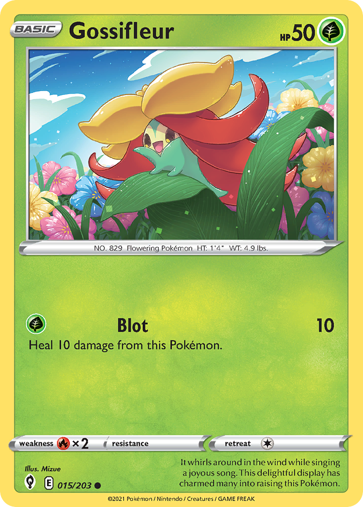 Gossifleur 15/203 Pokémon kaart