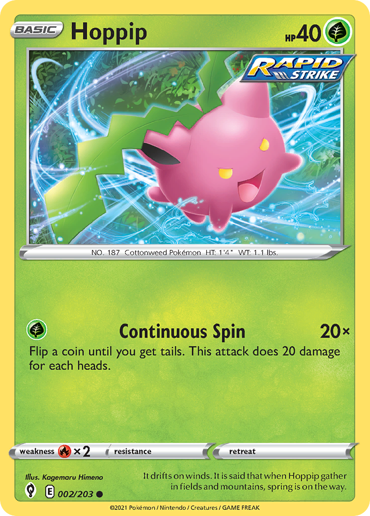 Hoppip 2/203 Pokémon kaart