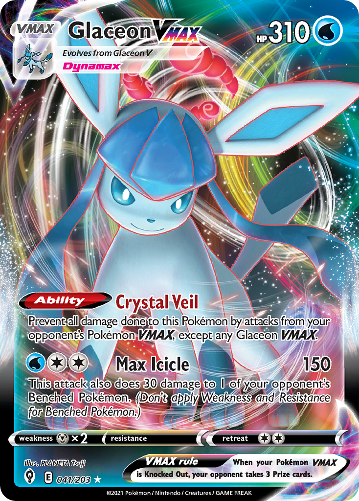 Glaceon VMAX 41/203 Pokémon kaart