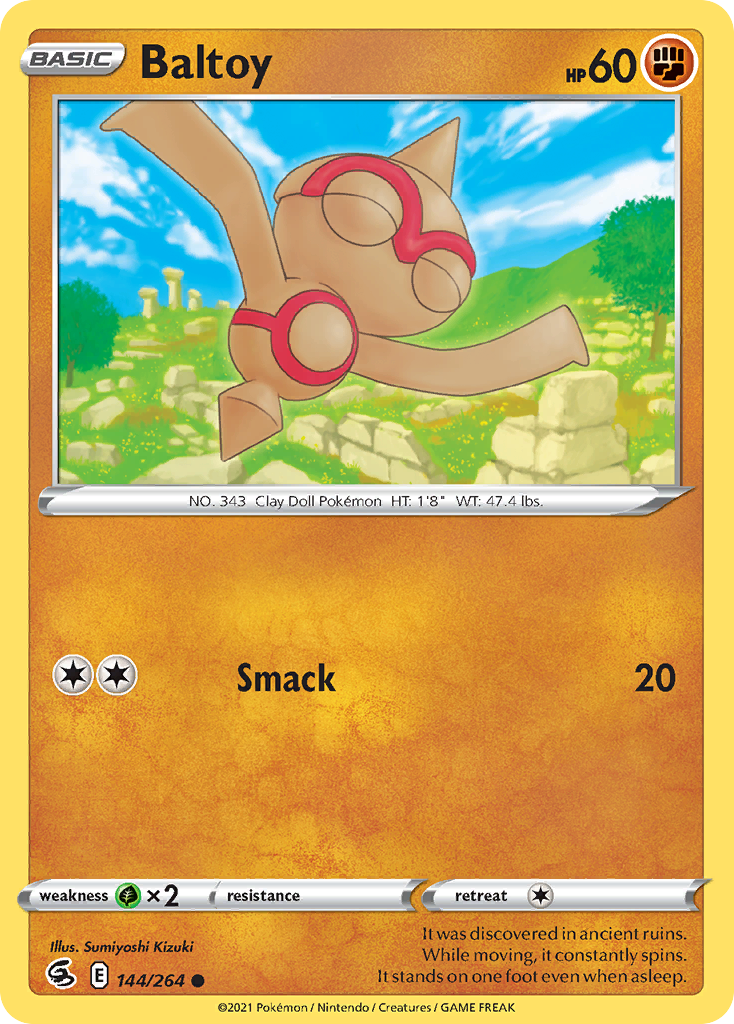 Baltoy 144/264 Pokémon kaart