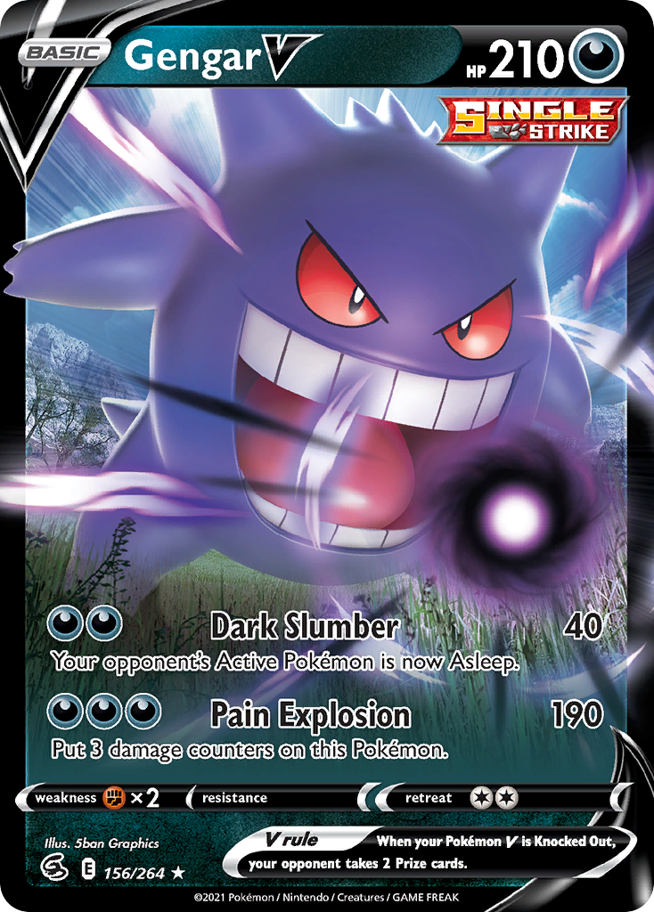 Gengar V Fusion Strike Pok mon TCG Guru