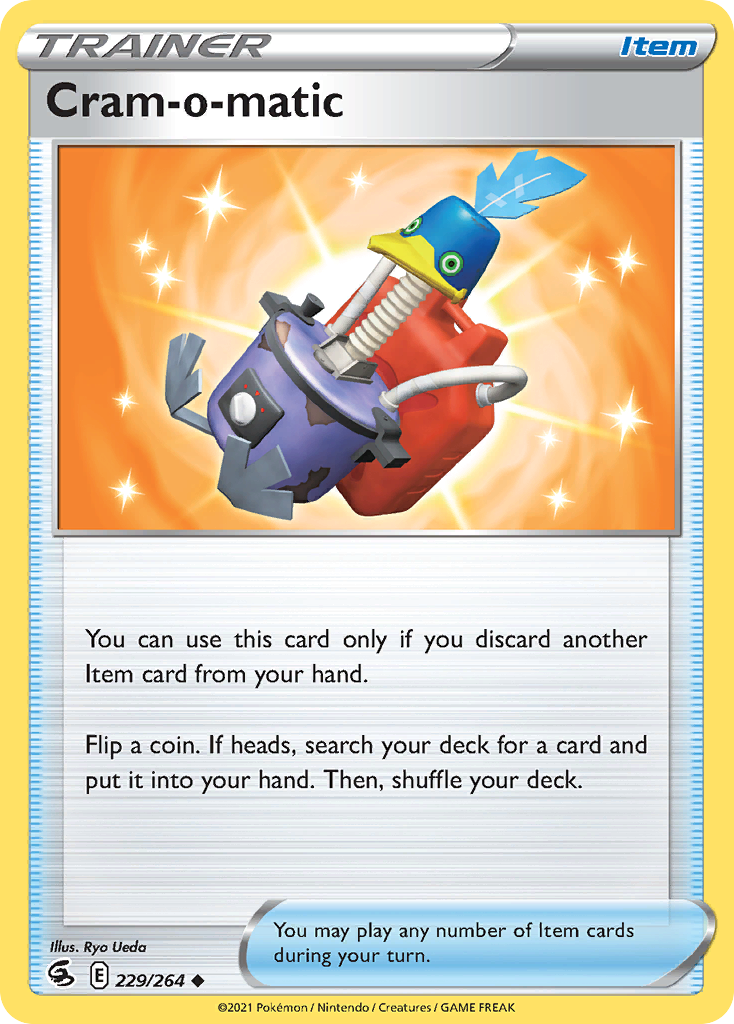 Cram-o-matic 229/264 Pokémon kaart