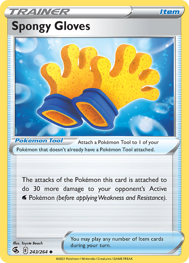 Spongy Gloves 243/264 Pokémon kaart