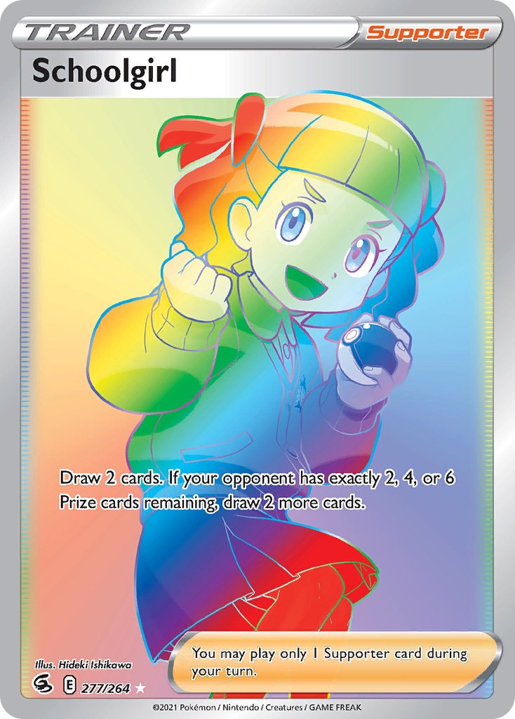 Schoolgirl 277/264 Pokémon kaart