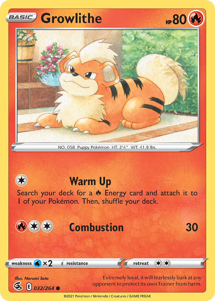 Growlithe 32/264 Pokémon kaart