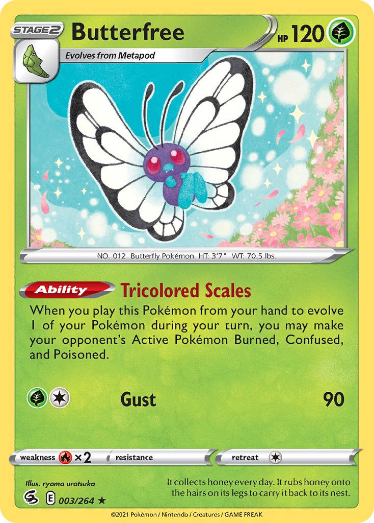 Butterfree 3/264 Pokémon kaart