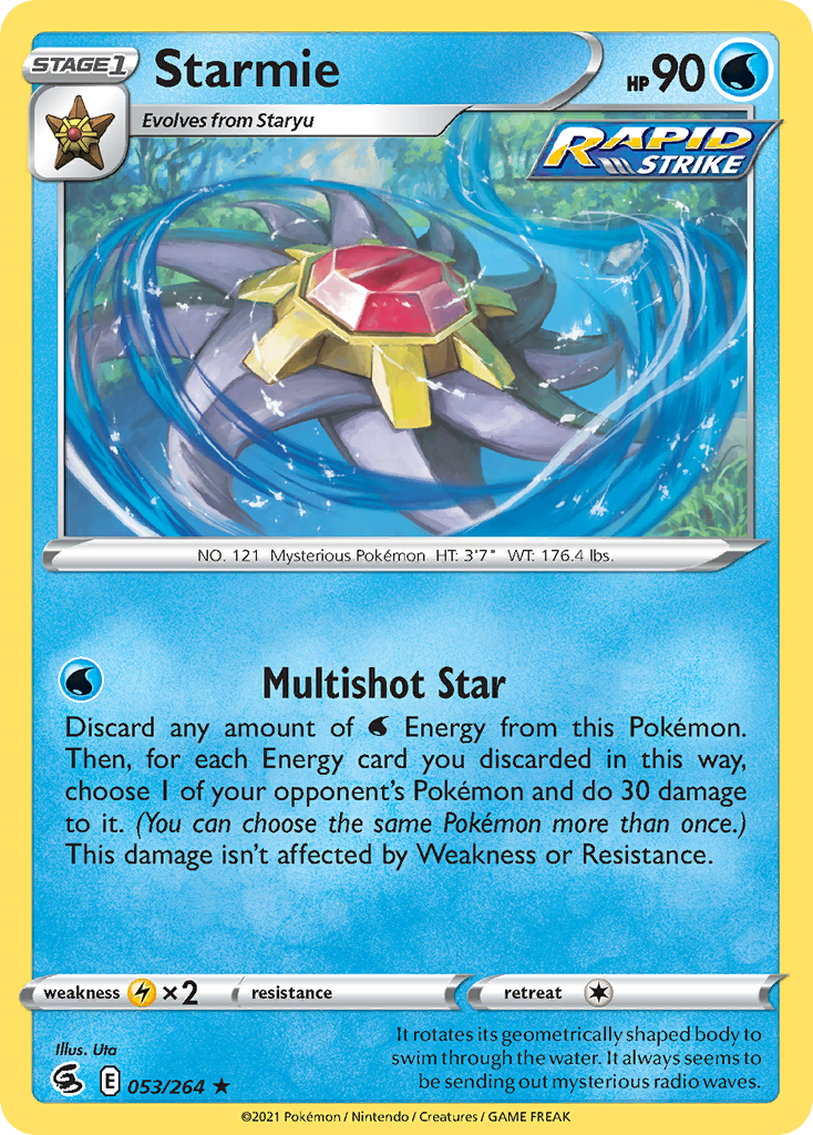 Starmie 53/264 Pokémon kaart