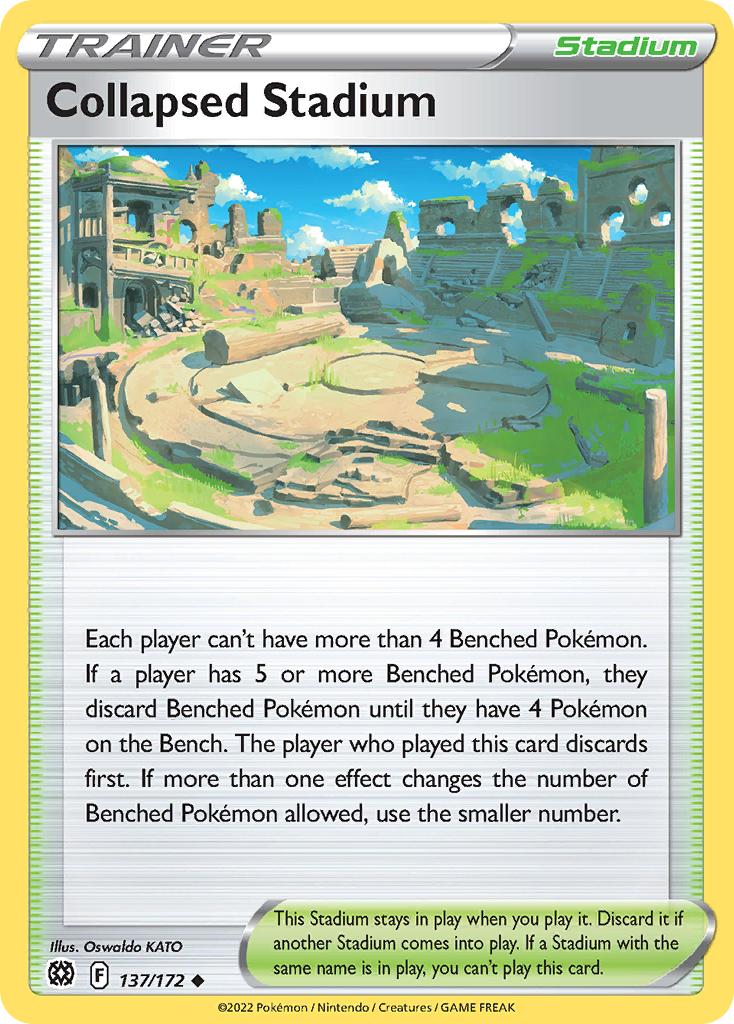 Collapsed Stadium 137/172 Pokémon kaart