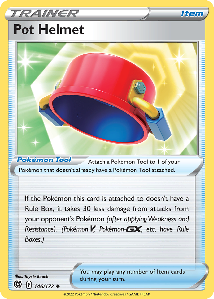 Pot Helmet 146/172 Pokémon kaart