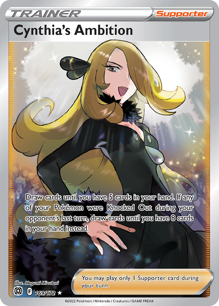 Cynthia’s Ambition 169/172 Pokémon kaart